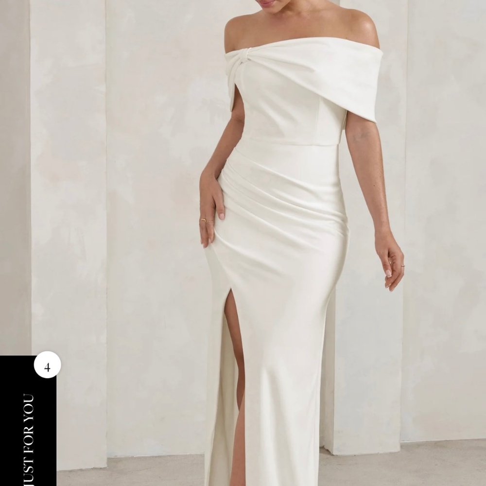 NWT Club L White Gown